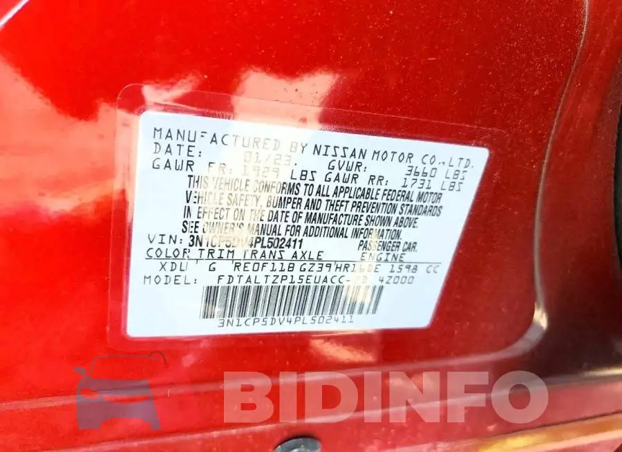 3N1CP5DV4PL502411 Photo# 12