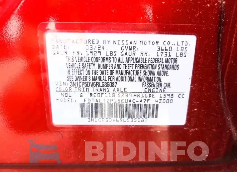 3N1CP5DV6RL535087 Photo# 13