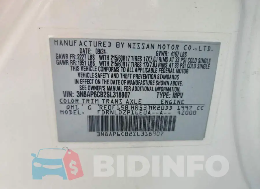 3N8AP6CB2SL318907 Photo# 13