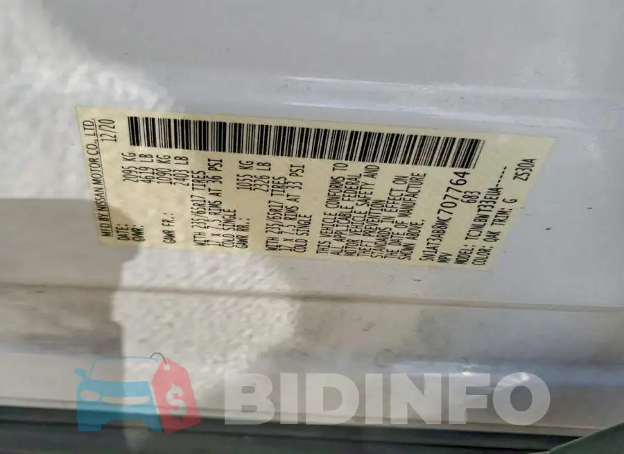 5N1AT3AB8MC707764 Photo# 14
