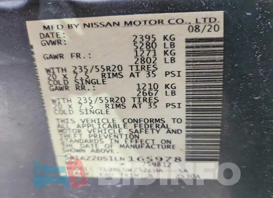 5N1AZ2DS1LN165978 Photo# 13