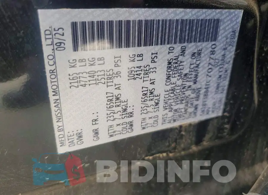 5N1BT3BB4TC707780 Photo# 14