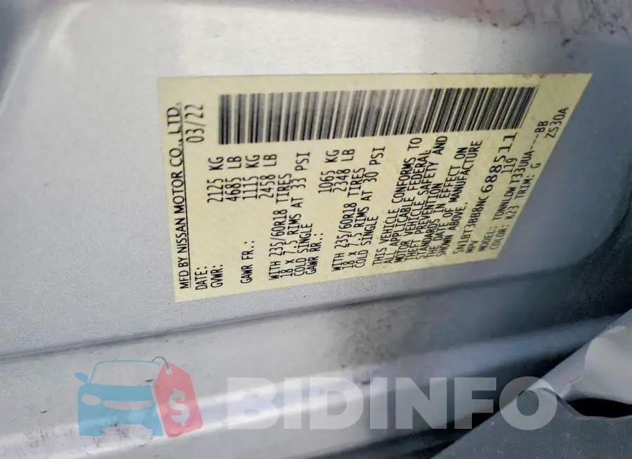 5N1BT3BB8NC688511 Photo# 13