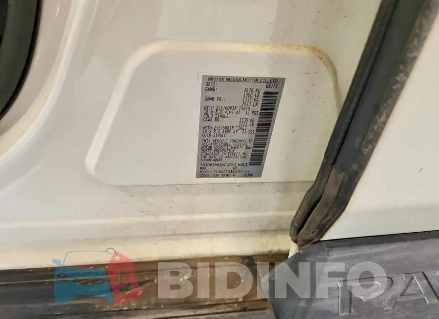 5N1DR3BB2NC201861 Photo# 13