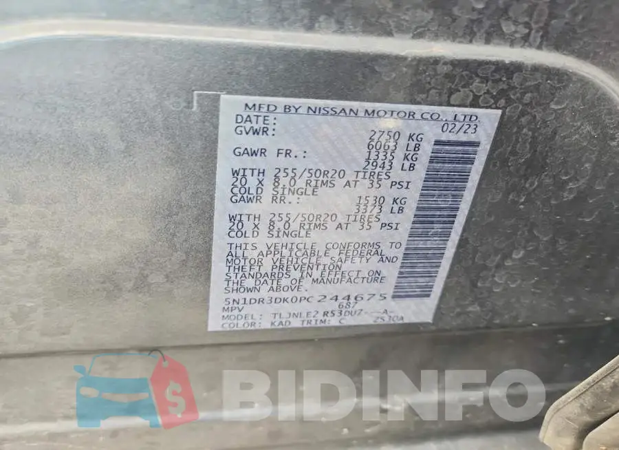 5N1DR3DK0PC244675 Photo# 14