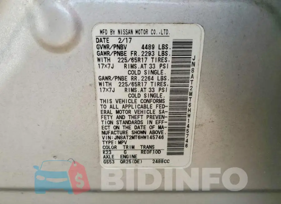 JN8AT2MT6HW145746 Photo# 13