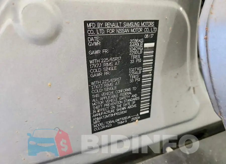 KNMAT2MT8HP612834 Photo# 13