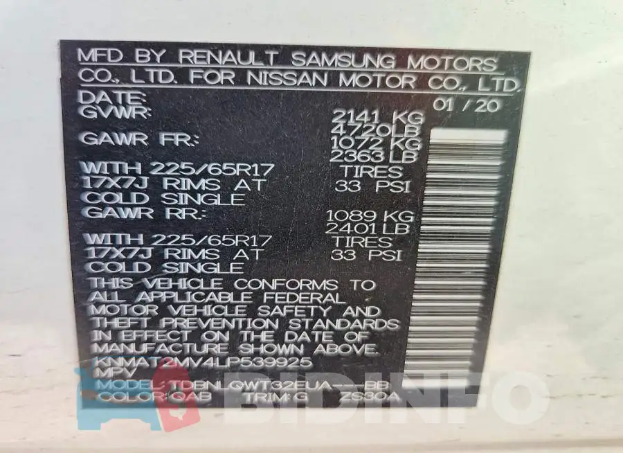 KNMAT2MV4LP539925 Photo# 14