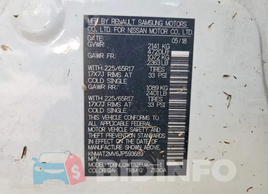 KNMAT2MV6JP593689 Photo# 13