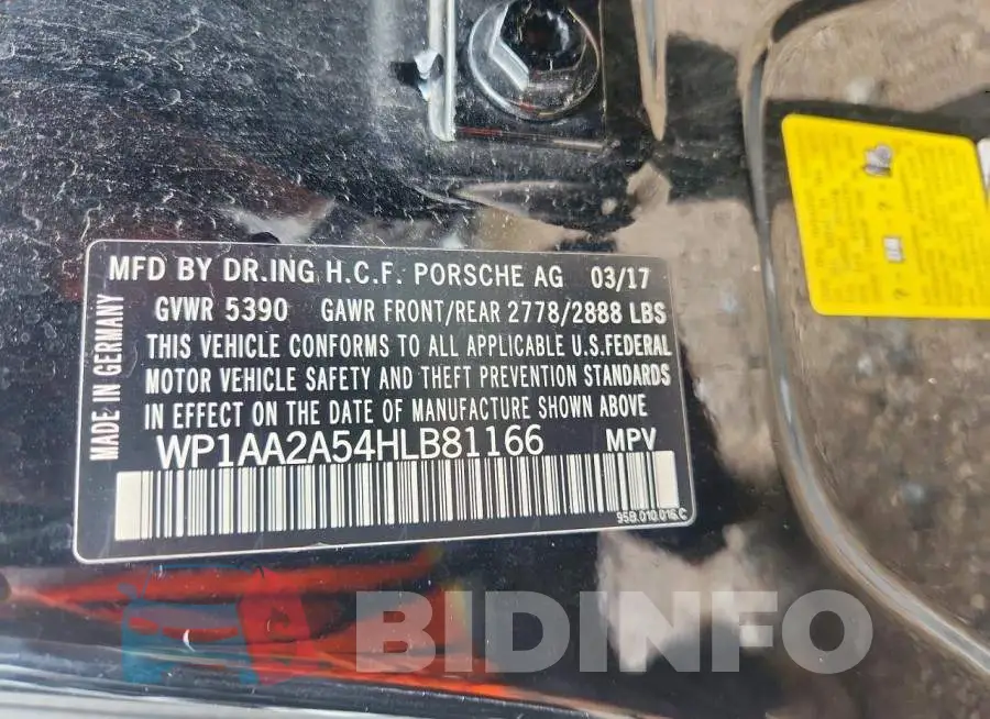 WP1AA2A54HLB81166 Photo# 13