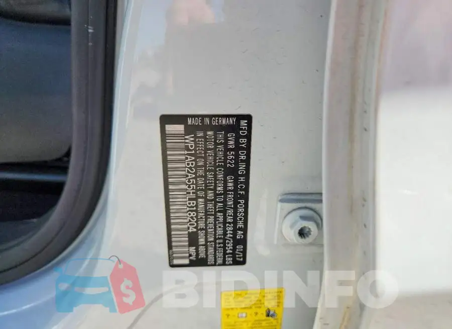 WP1AB2A55HLB18204 Photo# 12