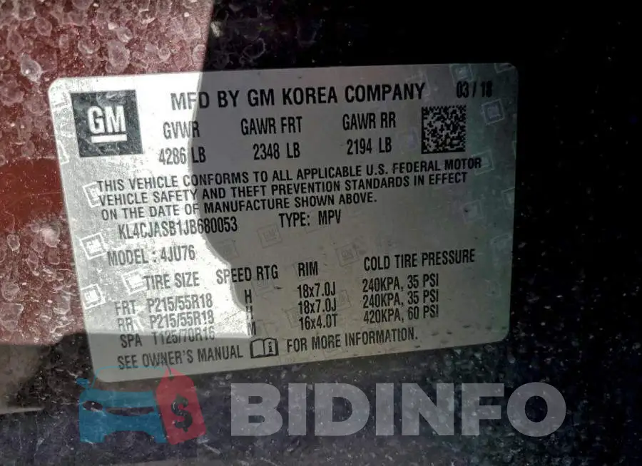 KL4CJASB1JB680053 Photo# 14