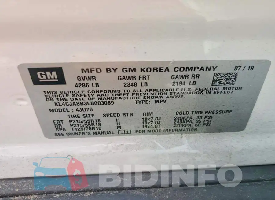 KL4CJASB3LB003069 Photo# 12