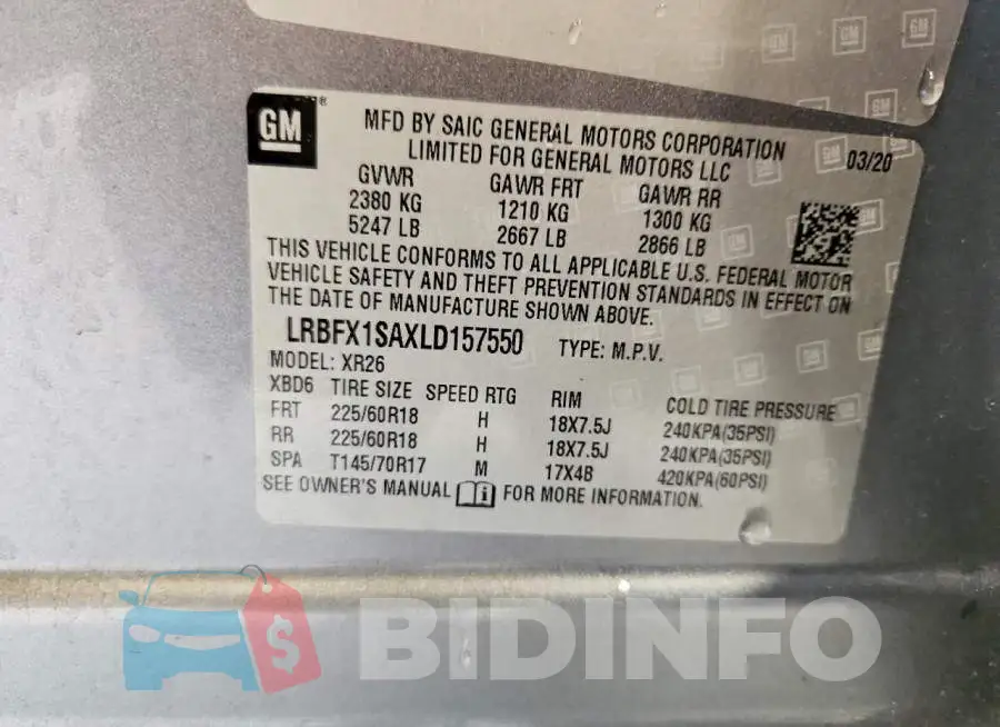 LRBFX1SAXLD157550 Photo# 13