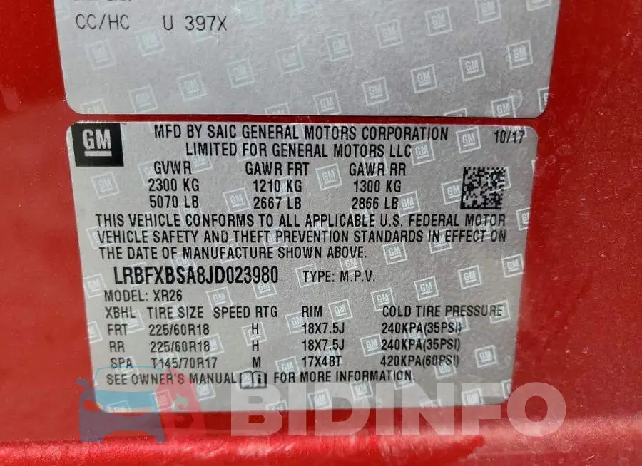 LRBFXBSA8JD023980 Photo# 13