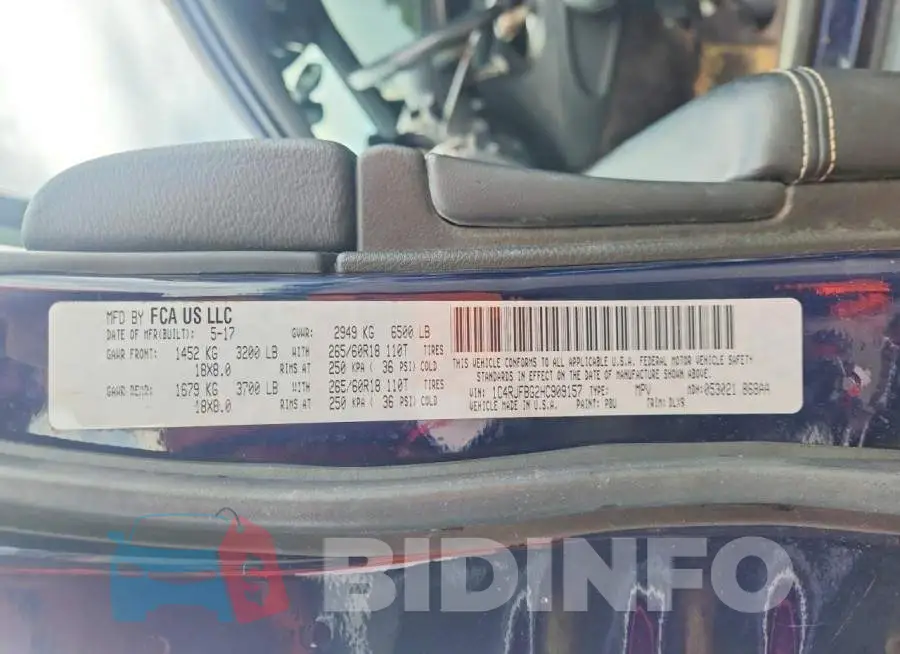 1C4RJFBG2HC909157 Photo# 13
