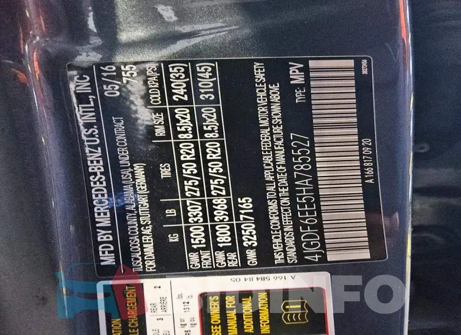 4JGDF6EE5HA785527 Photo# 13