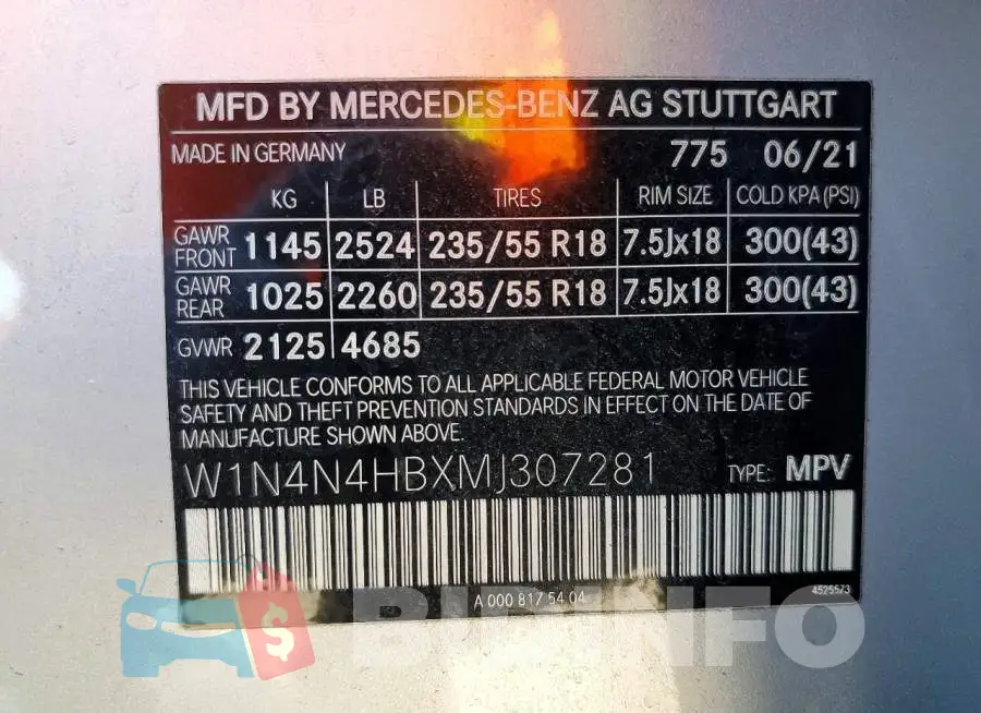 W1N4N4HBXMJ307281 Photo# 14