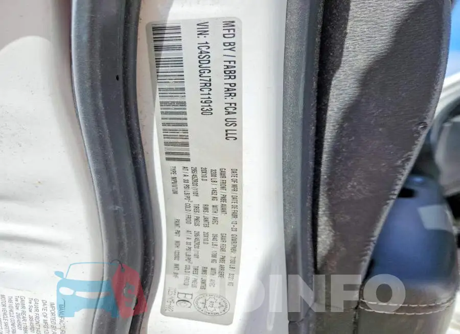 1C4SDJGJ7RC119130 Photo# 13