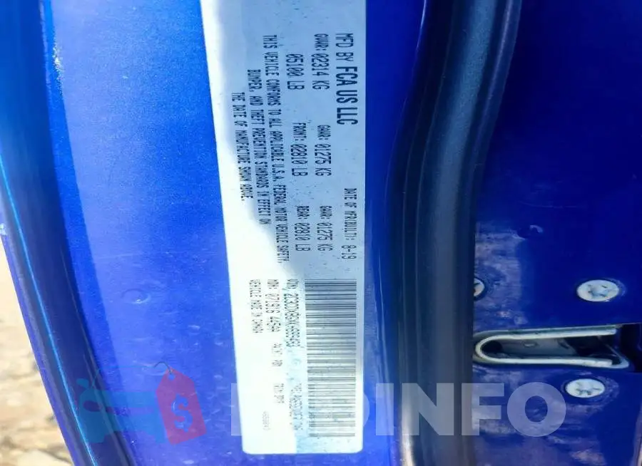 2C3CDXBGXKH699483 Photo# 12