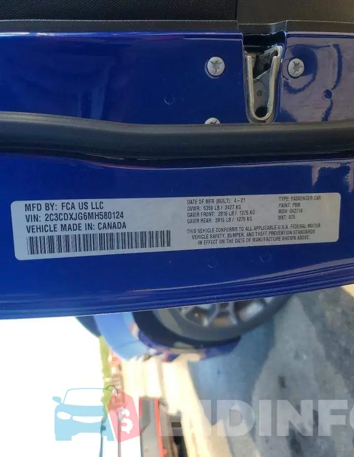 2C3CDXJG6MH580124 Photo# 12