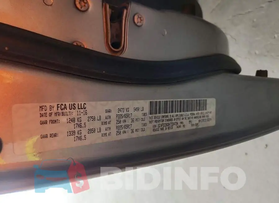 3C4PDCBG8HT554724 Photo# 13