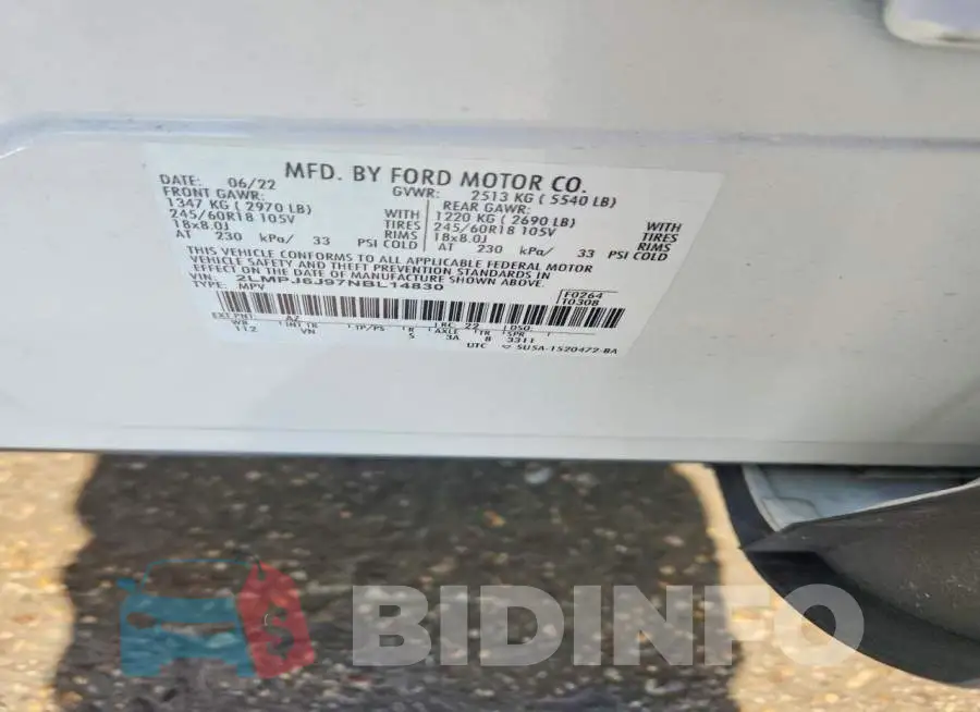 2LMPJ6J97NBL14830 Photo# 13