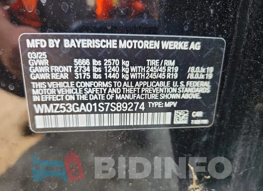 WMZ53GA01S7S89274 Photo# 12