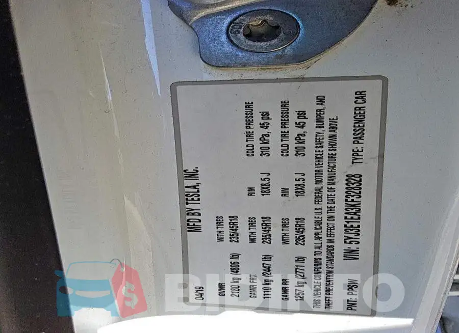 5YJ3E1EA3KF328328 Photo# 12