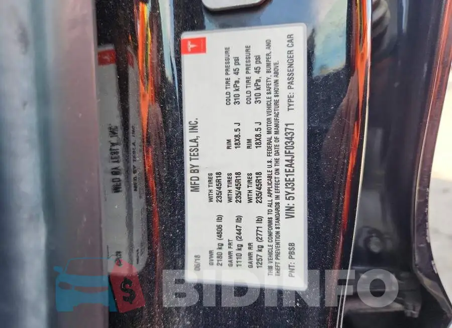 5YJ3E1EA4JF034371 Photo# 12