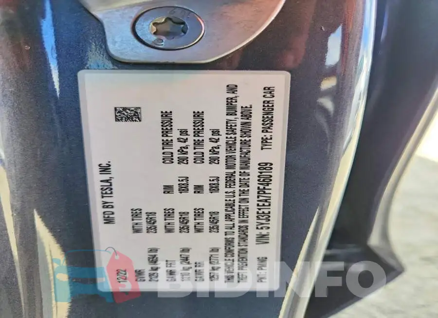 5YJ3E1EA7PF460189 Photo# 12