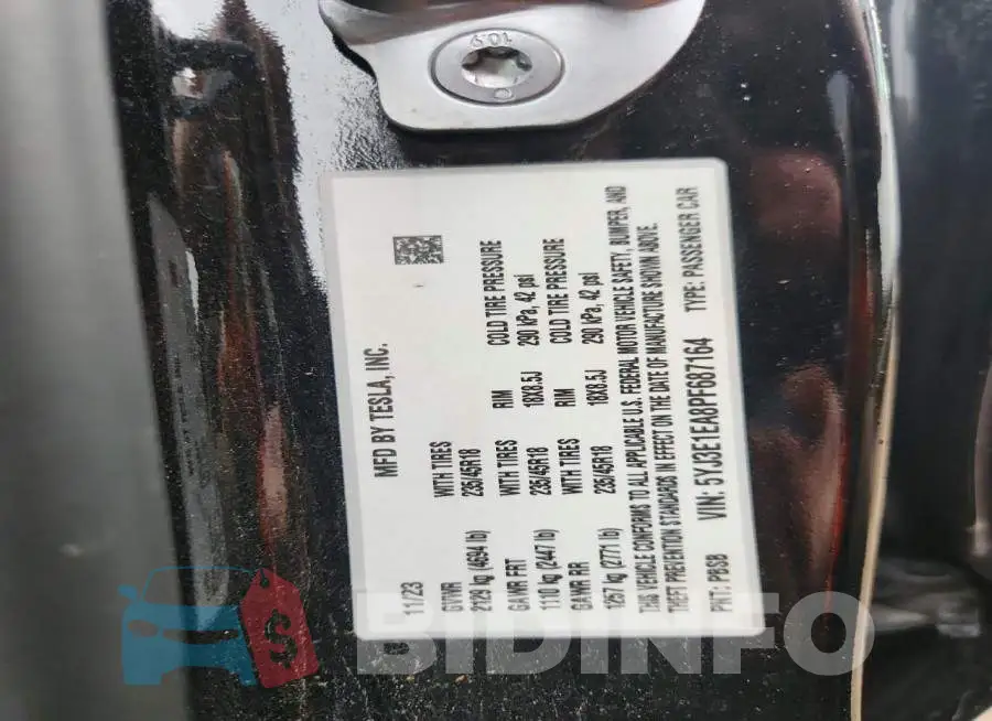 5YJ3E1EA8PF687164 Photo# 13