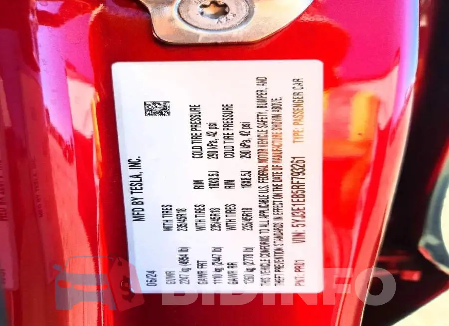 5YJ3E1EB5RF793261 Photo# 12
