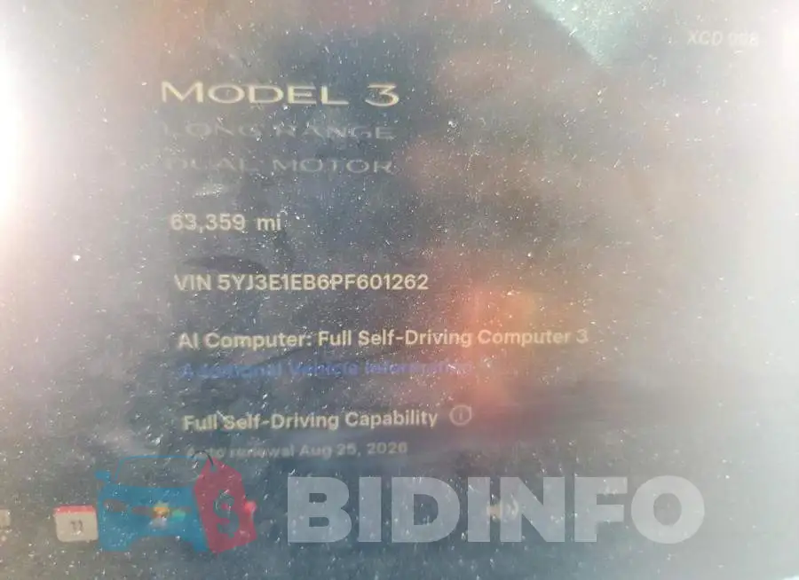 5YJ3E1EB6PF601262 Photo# 9