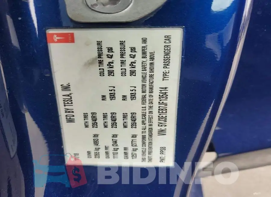 5YJ3E1EB7JF135414 Photo# 12