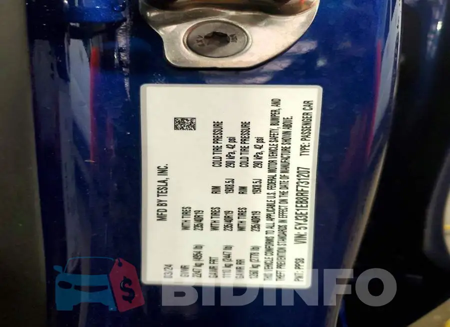 5YJ3E1EB8RF731207 Photo# 12