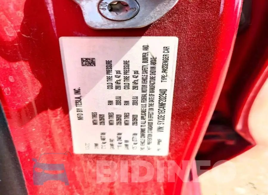 5YJ3E1EC4NF202940 Photo# 12