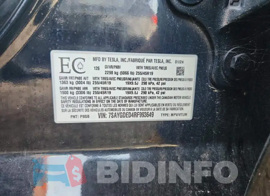 7SAYGDED4RF993649 Photo# 13