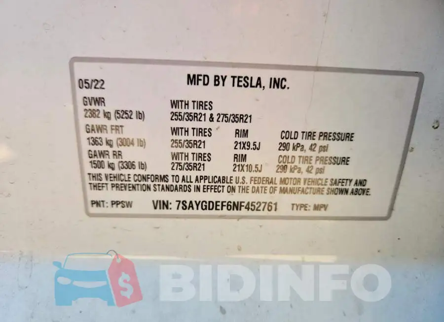 7SAYGDEF6NF452761 Photo# 13