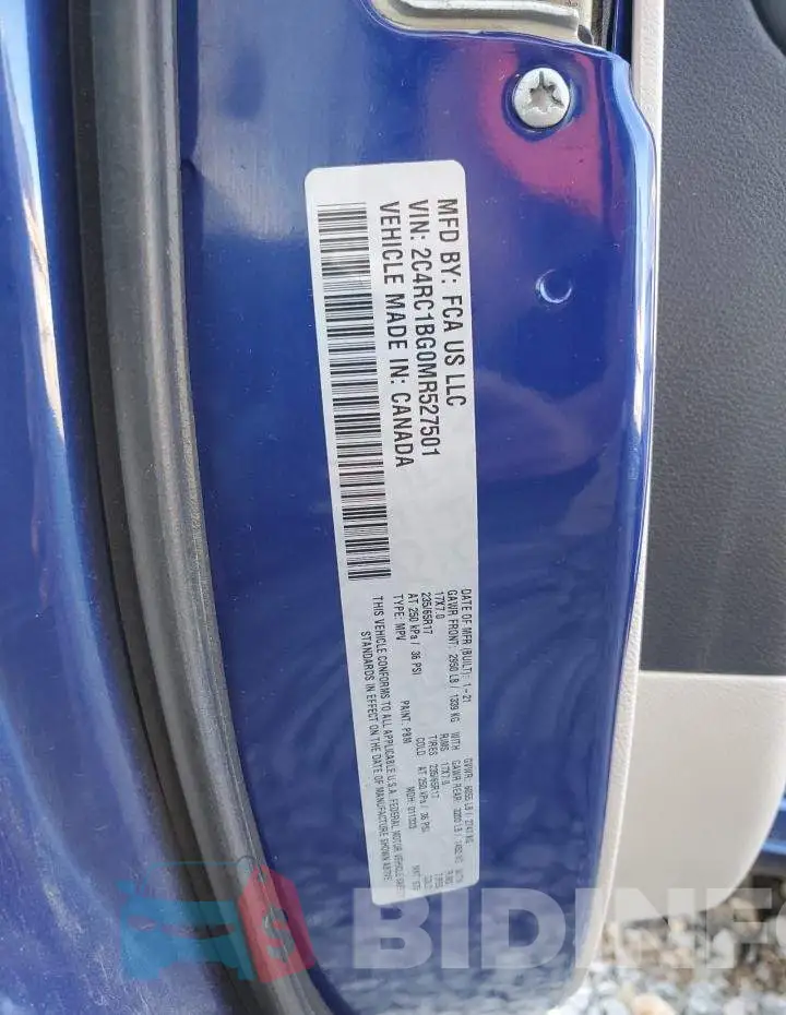 2C4RC1BG0MR527501 Photo# 13
