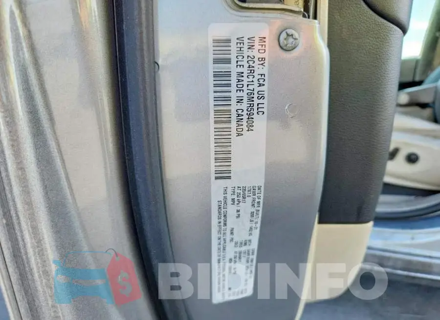 2C4RC1L76MR594084 Photo# 12