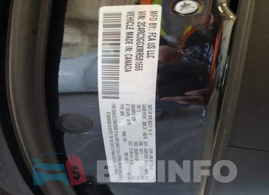 2C4RC3GGXMR581666 Photo# 14