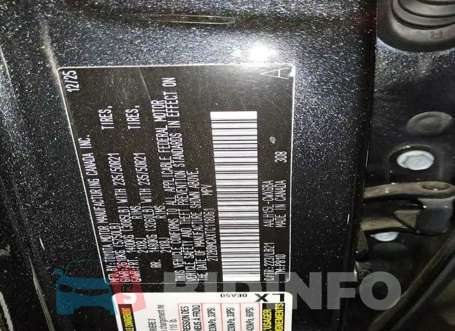 2T2BBMCAXTC118061 Photo# 14