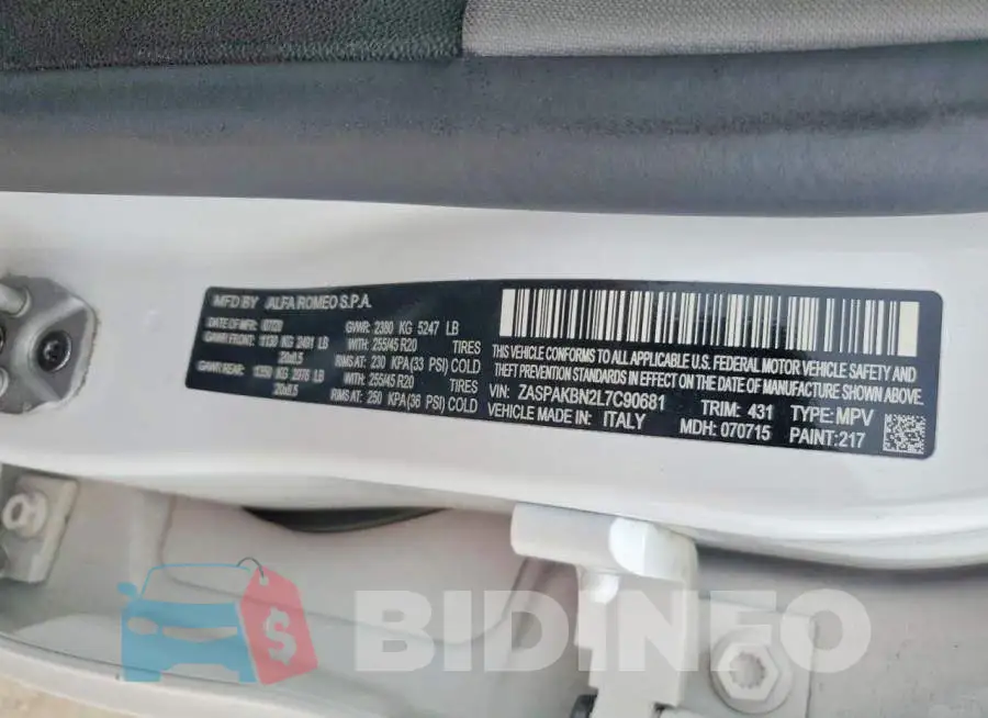 ZASPAKBN2L7C90681 Photo# 13