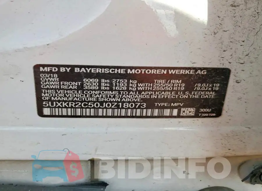 5UXKR2C50J0Z18073 Photo# 12