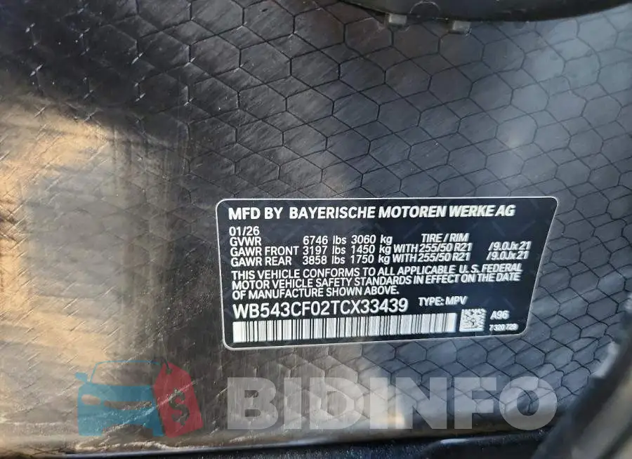 WB543CF02TCX33439 Photo# 13