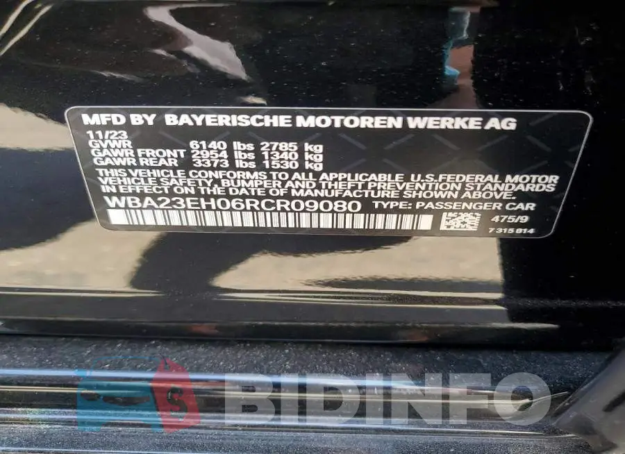 WBA23EH06RCR09080 Photo# 12
