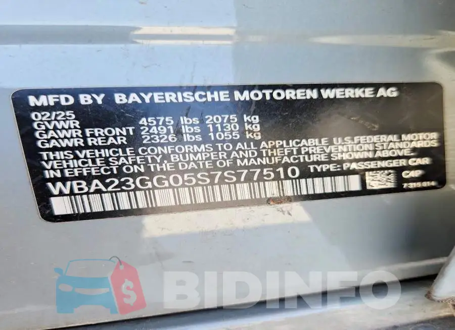 WBA23GG05S7S77510 Photo# 12