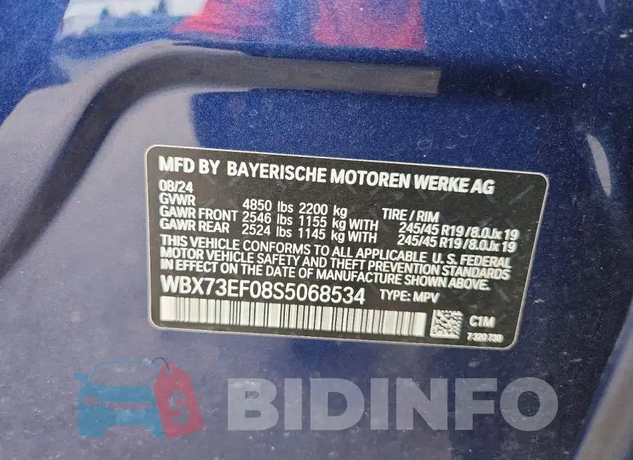 WBX73EF08S5068534 Photo# 13