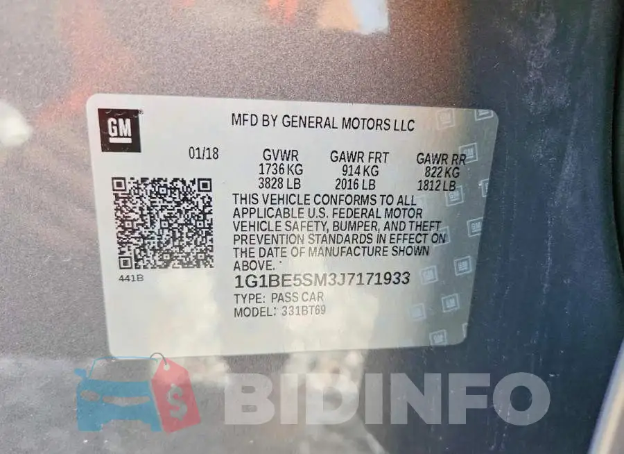 1G1BE5SM3J7171933 Photo# 13